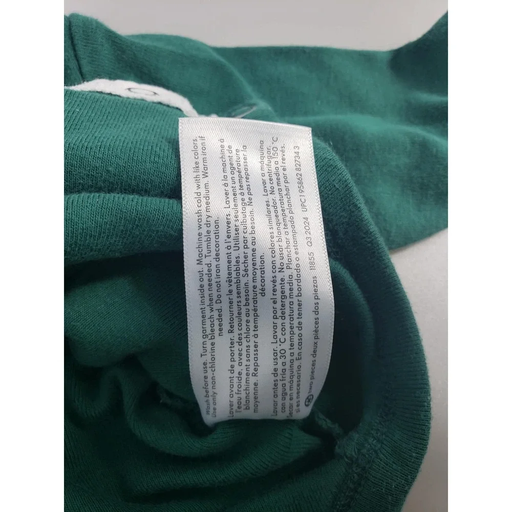 Carter's 3M Green Bear Long Sleeve Baby Bodysuit Woodland Onesie